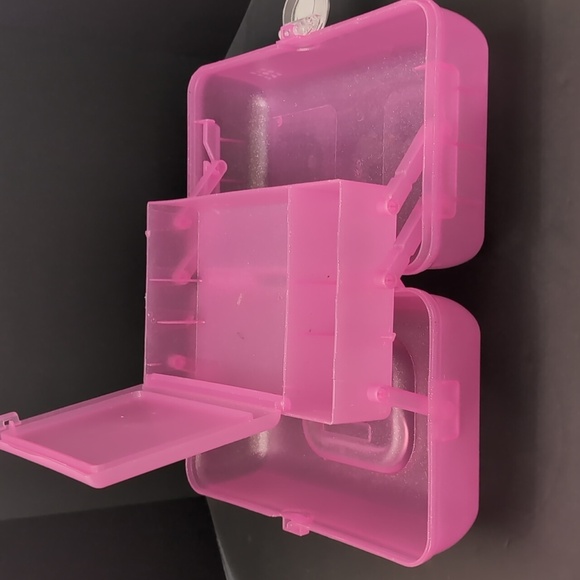 Caboodles Pink Sparkle On The Go Girl Travel Makeup Case . - Picture 7 of 11